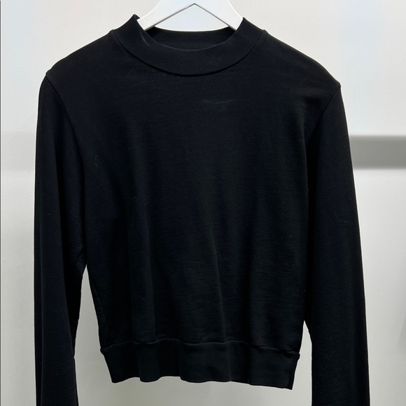 Cotton Citizen Black Open Back Sweatshirt - Picture 3 of 6